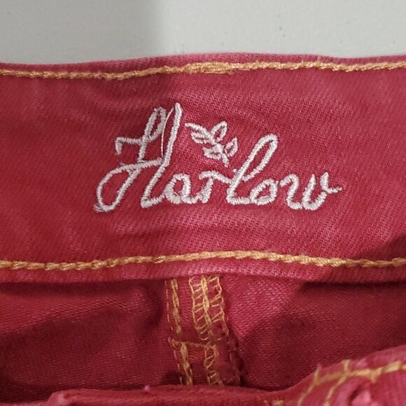 harlow maroon jean shorts - Picture 5 of 7